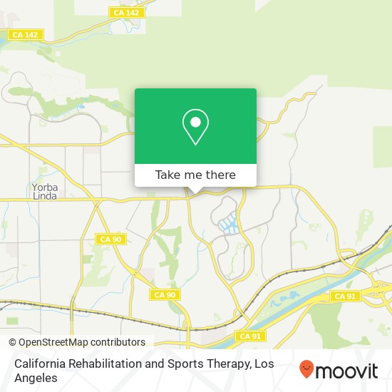 Mapa de California Rehabilitation and Sports Therapy