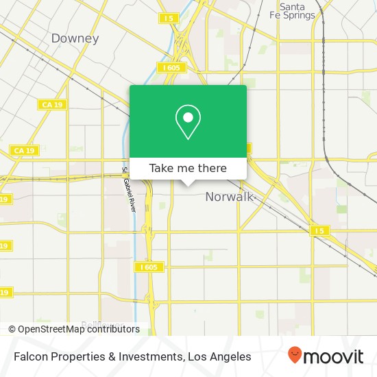 Falcon Properties & Investments map