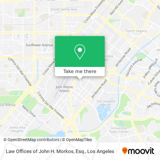 Mapa de Law Offices of John H. Morkos, Esq.