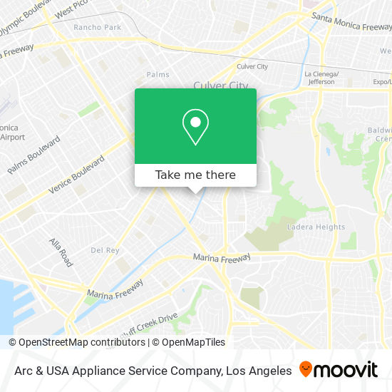 Arc & USA Appliance Service Company map