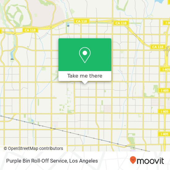Mapa de Purple Bin Roll-Off Service