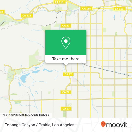 Mapa de Topanga Canyon / Prairie