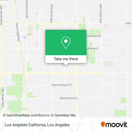 Los Angela's California map
