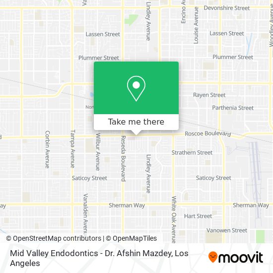 Mid Valley Endodontics - Dr. Afshin Mazdey map