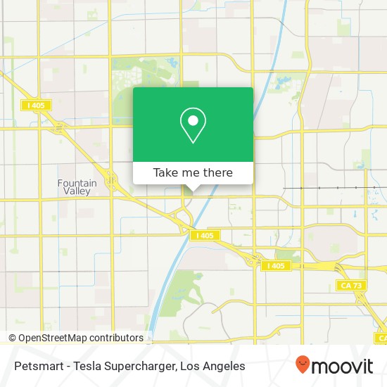 Mapa de Petsmart - Tesla Supercharger