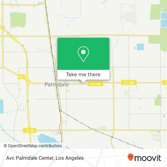 Avc Palmdale Center map