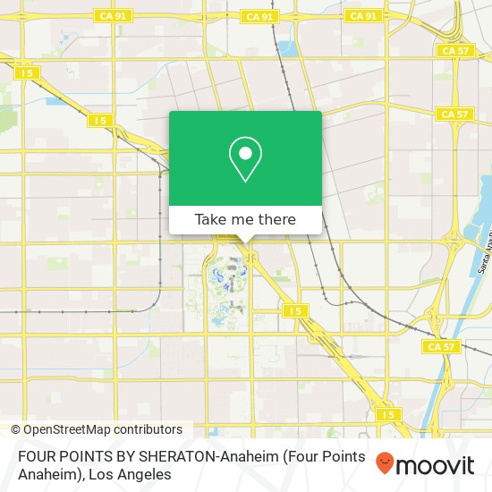 FOUR POINTS BY SHERATON-Anaheim (Four Points Anaheim) map