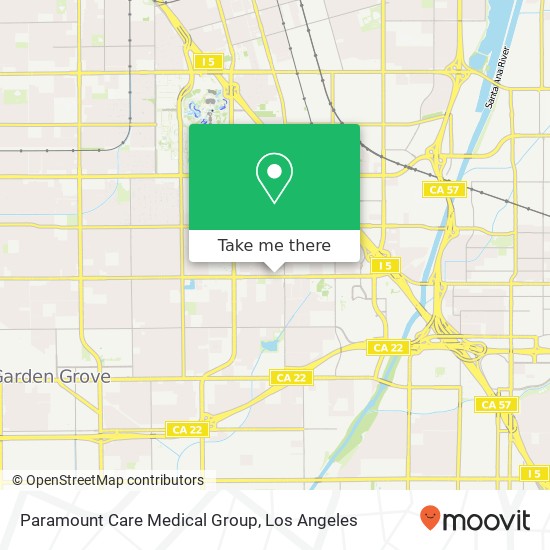 Paramount Care Medical Group map
