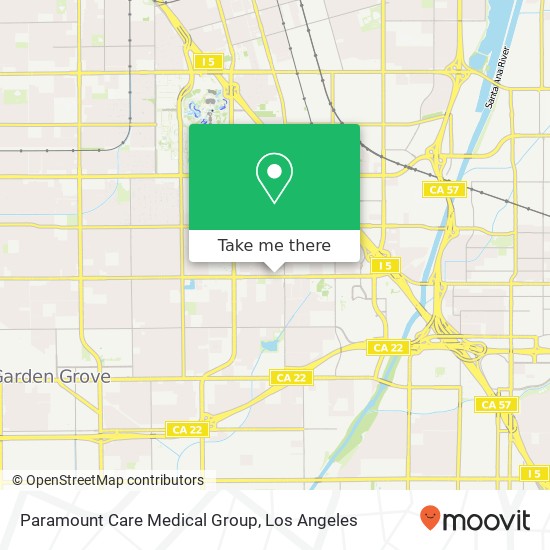 Mapa de Paramount Care Medical Group