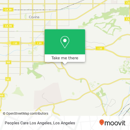 Peoples Care Los Angeles map