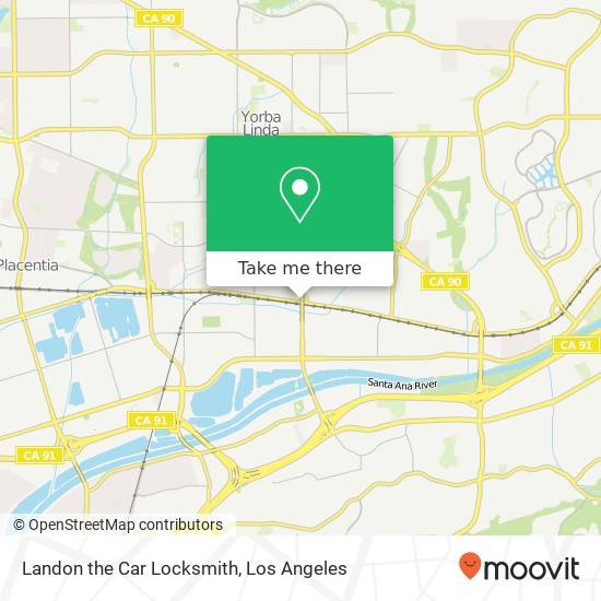 Landon the Car Locksmith map