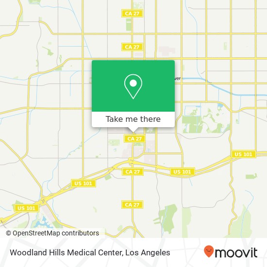 Mapa de Woodland Hills Medical Center