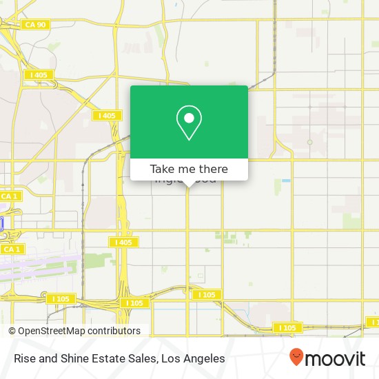 Rise and Shine Estate Sales map