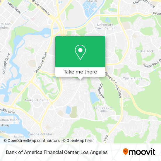 Mapa de Bank of America Financial Center