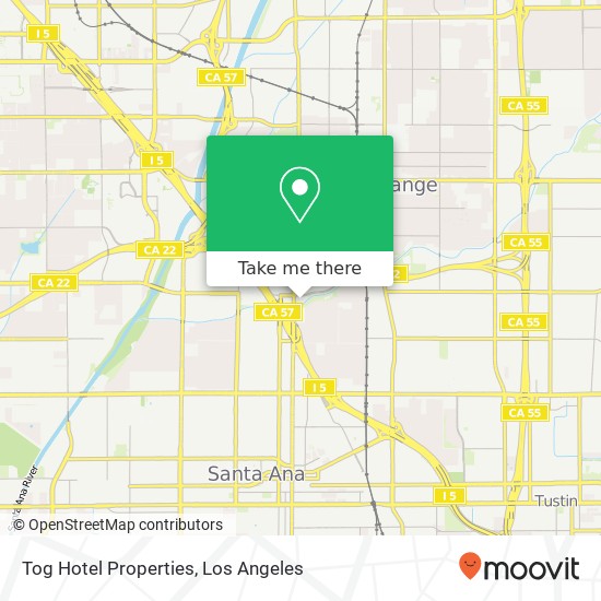 Tog Hotel Properties map