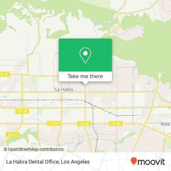 La Habra Dental Office map