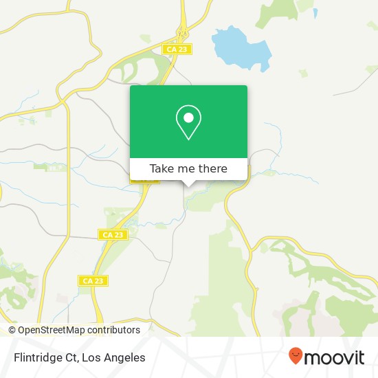 Flintridge Ct map