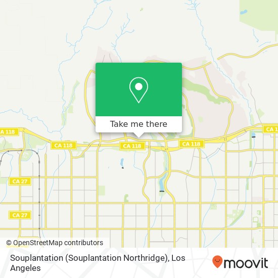 Mapa de Souplantation (Souplantation Northridge)