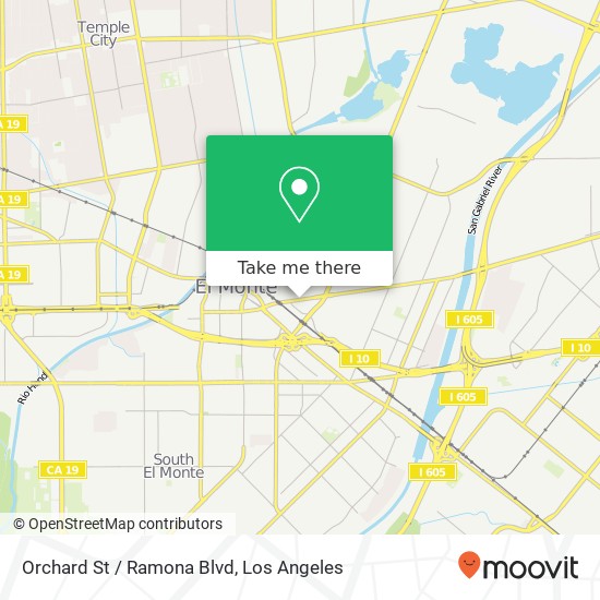 Mapa de Orchard St / Ramona Blvd