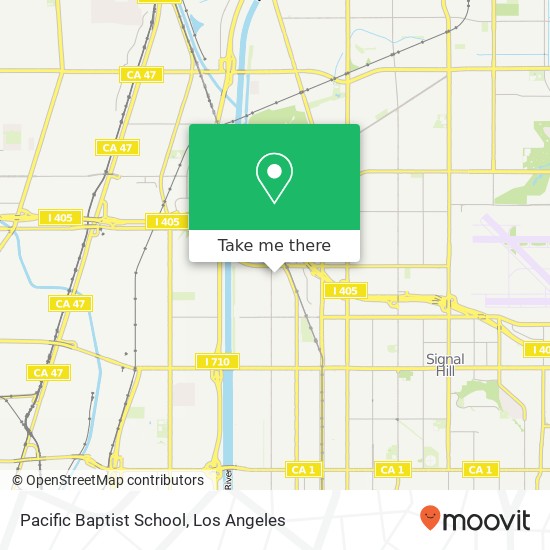 Pacific Baptist School map