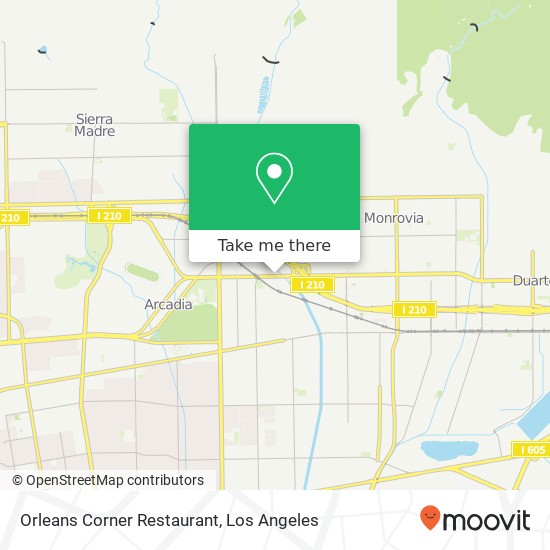 Orleans Corner Restaurant map