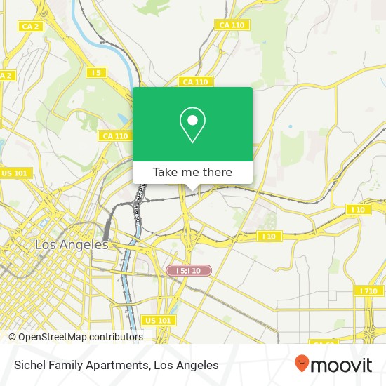 Mapa de Sichel Family Apartments