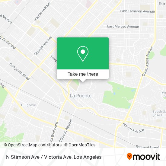 N Stimson Ave / Victoria Ave map