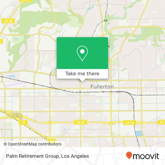 Palm Retirement Group map