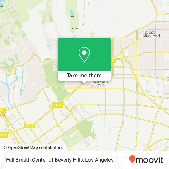 Mapa de Full Breath Center of Beverly Hills