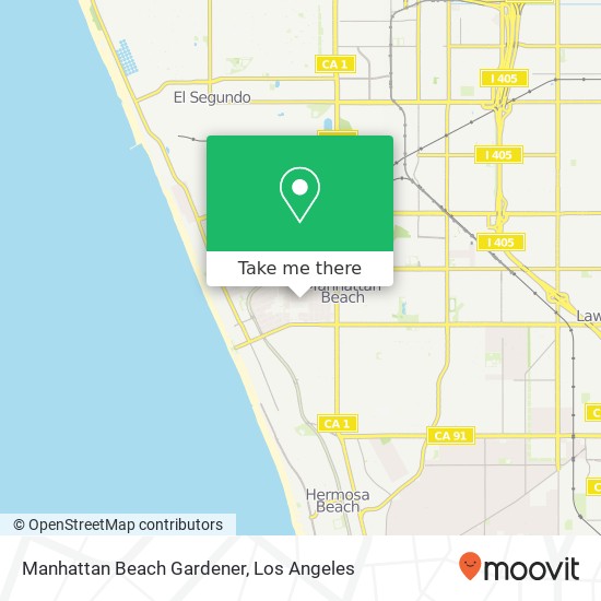 Manhattan Beach Gardener map