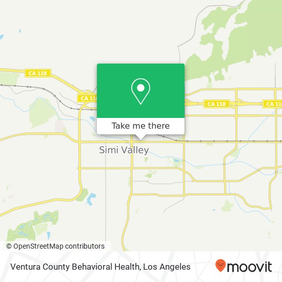 Ventura County Behavioral Health map