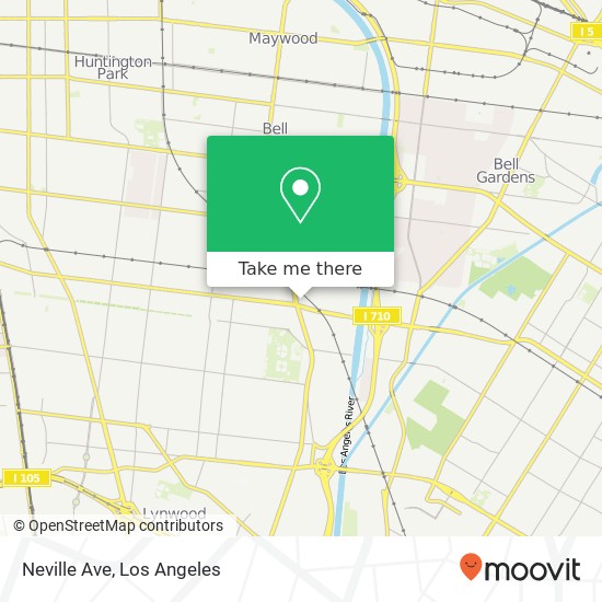 Neville Ave map