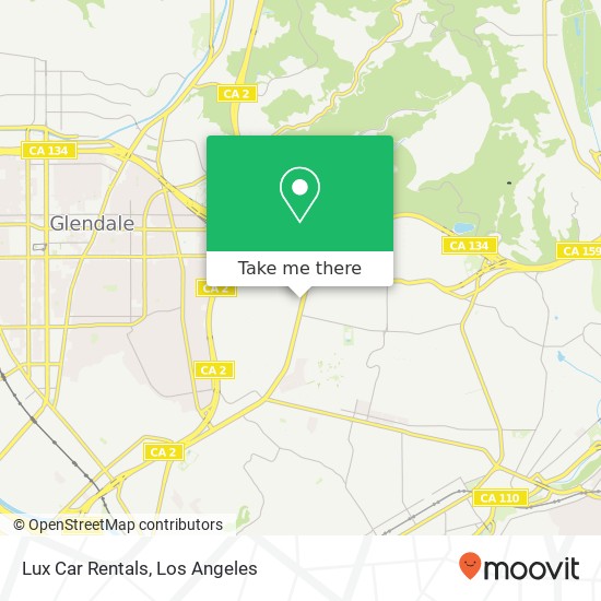 Lux Car Rentals map