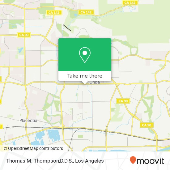 Thomas M. Thompson,D.D.S. map