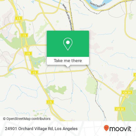 Mapa de 24901 Orchard Village Rd