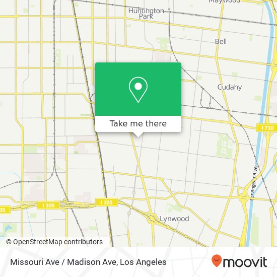 Mapa de Missouri Ave / Madison Ave