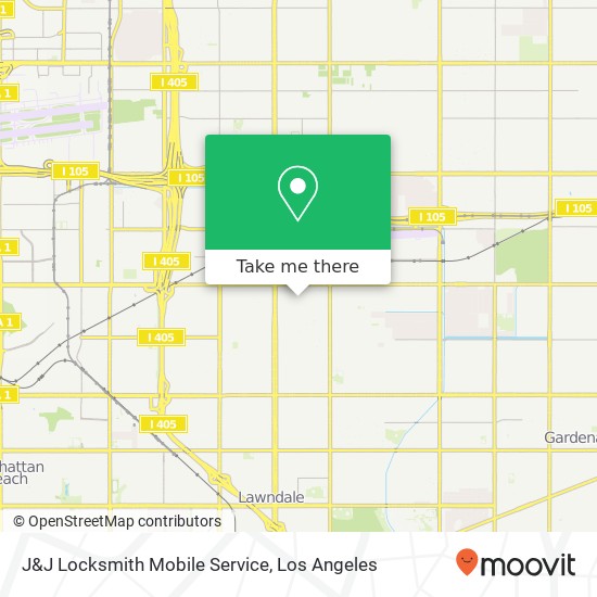 J&J Locksmith Mobile Service map