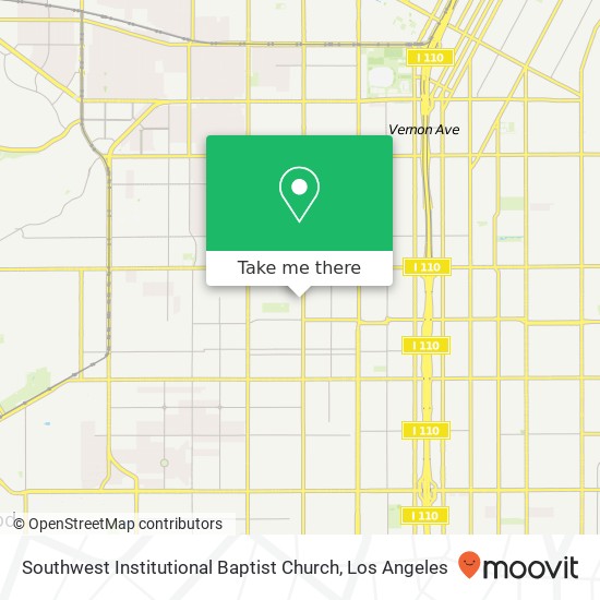 Southwest Institutional Baptist Church map