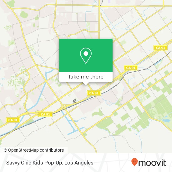 Savvy Chic Kids Pop-Up map