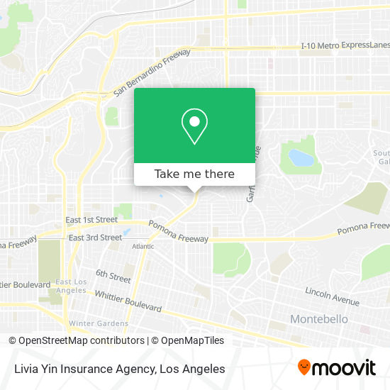 Mapa de Livia Yin Insurance Agency