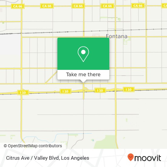 Citrus Ave / Valley Blvd map