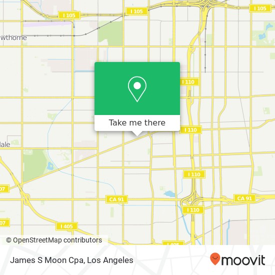 James S Moon Cpa map