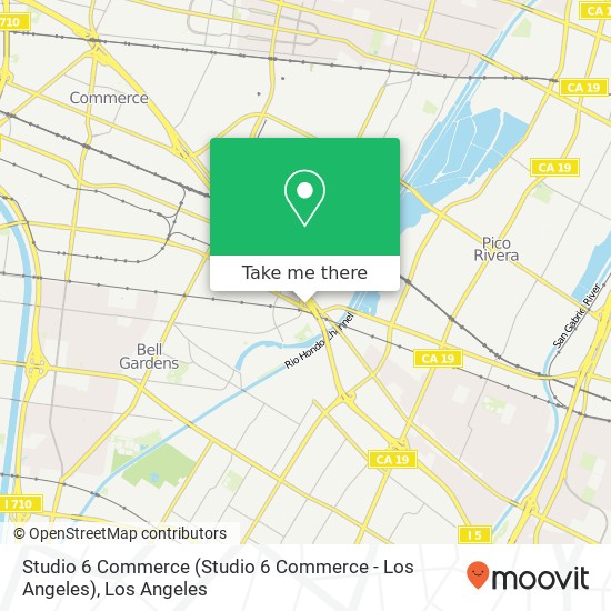 Mapa de Studio 6 Commerce (Studio 6 Commerce - Los Angeles)