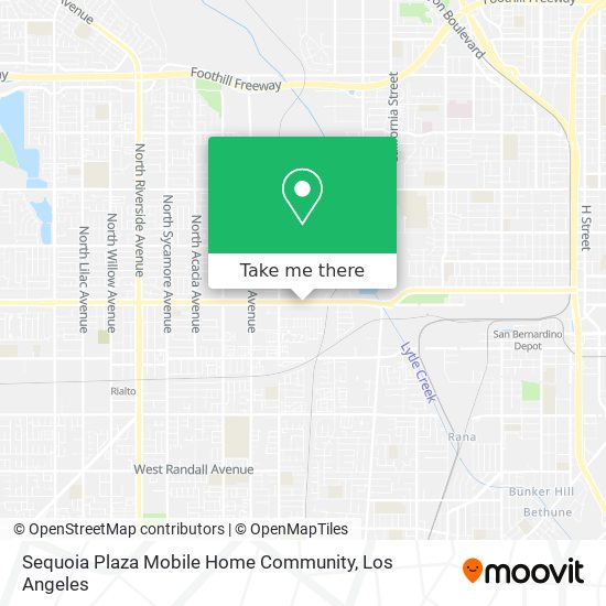 Sequoia Plaza Mobile Home Community map