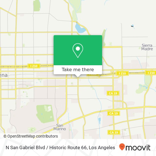 N San Gabriel Blvd / Historic Route 66 map