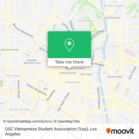 USC Vietnamese Student Association (Vsa) map