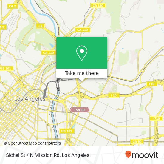 Mapa de Sichel St / N Mission Rd