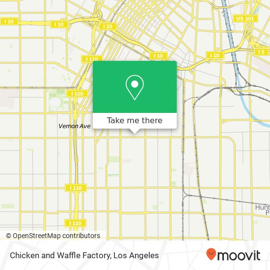 Chicken and Waffle Factory map