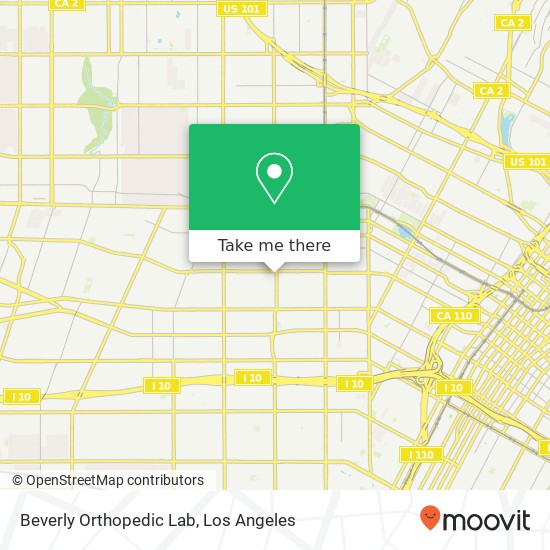 Mapa de Beverly Orthopedic Lab