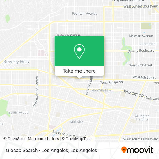 Mapa de Glocap Search - Los Angeles